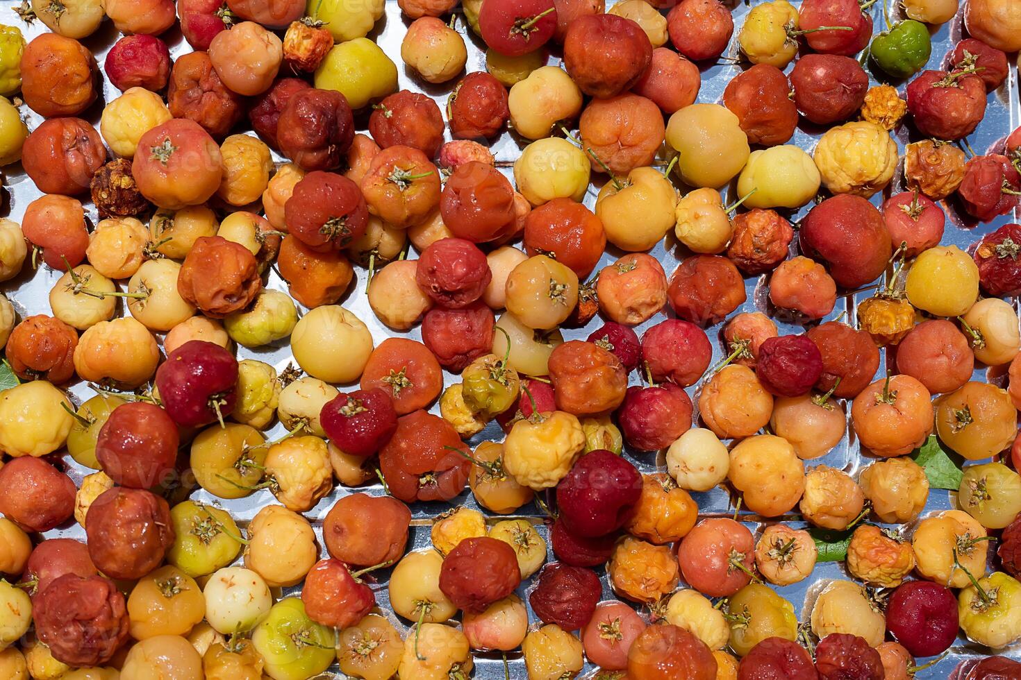 vicino su acerola ciliegia. foto