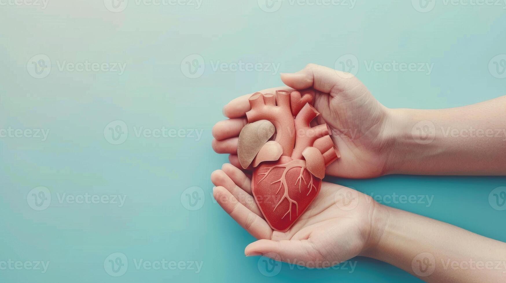 ai generato organo donazione e trapianto concetto con carta organo simboli. foto