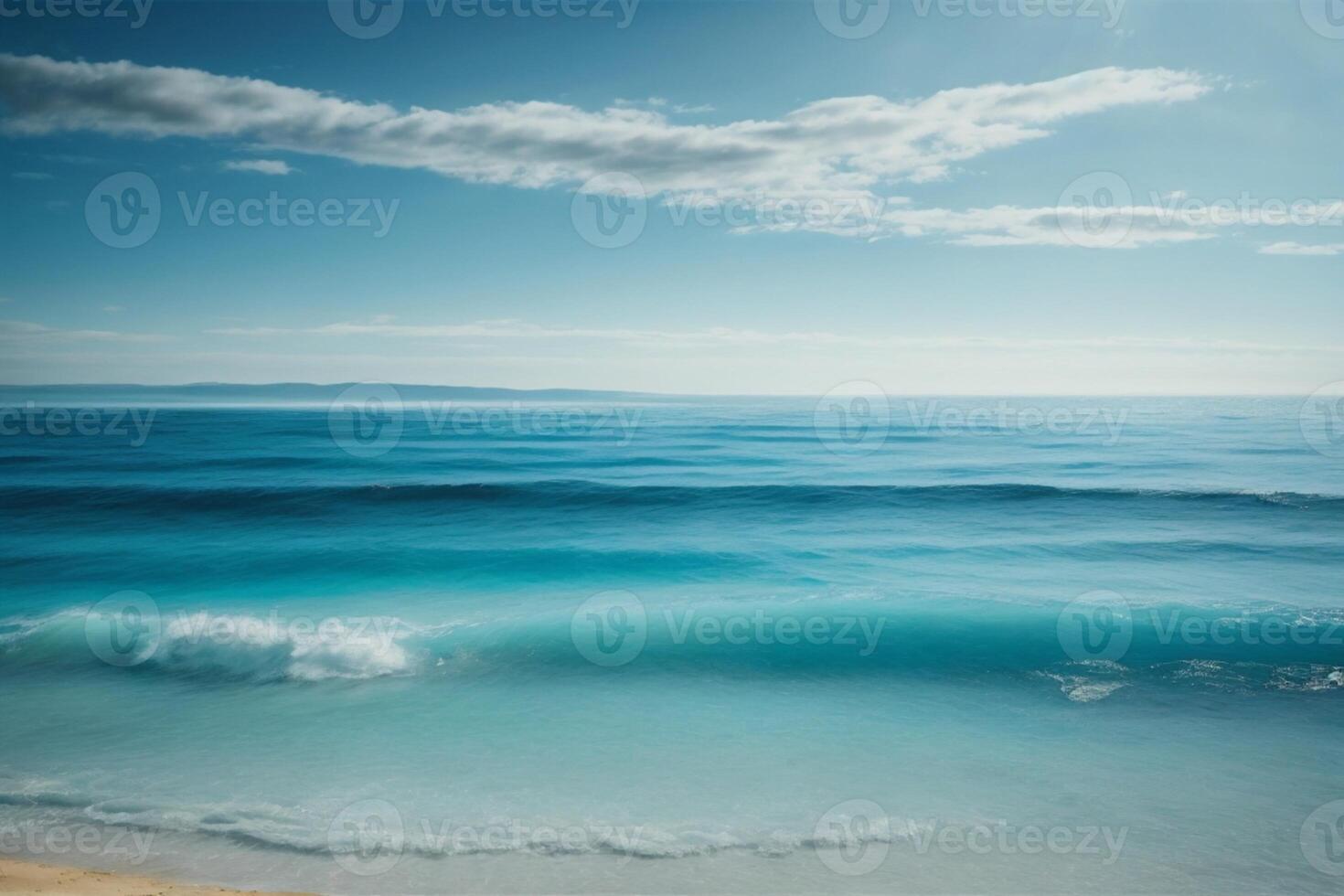 un' Visualizza di il oceano a partire dal sopra con onde foto