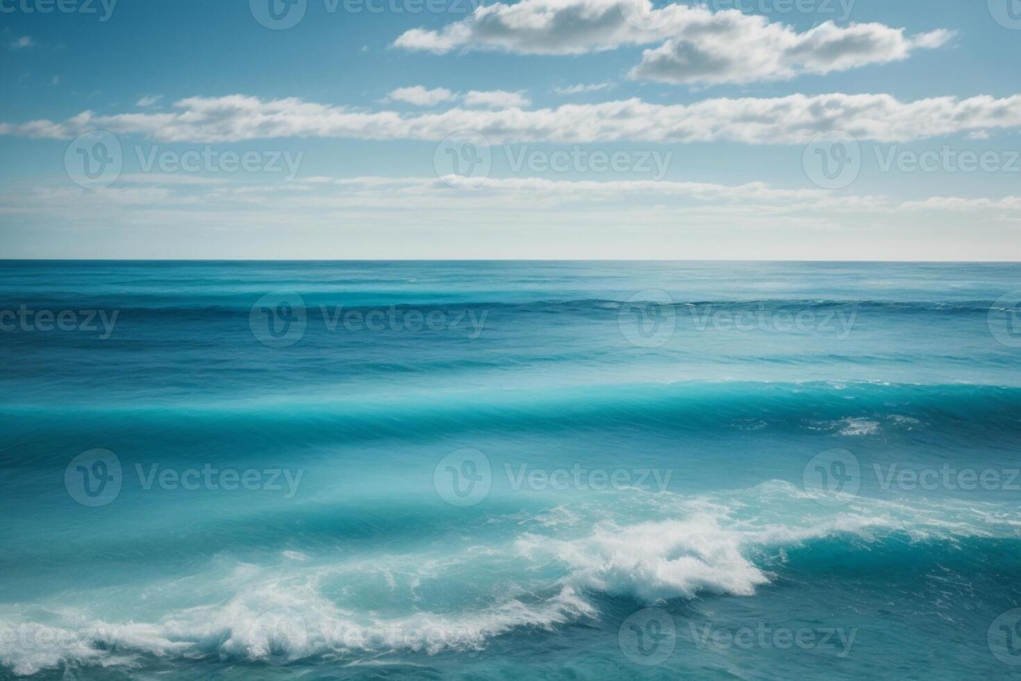 un' Visualizza di il oceano a partire dal sopra con onde foto