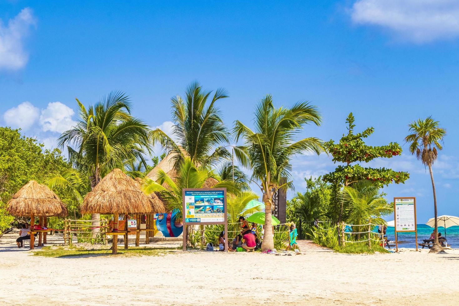 playa del carmen, messico, 28 maggio 2021 - spiaggia del messico foto