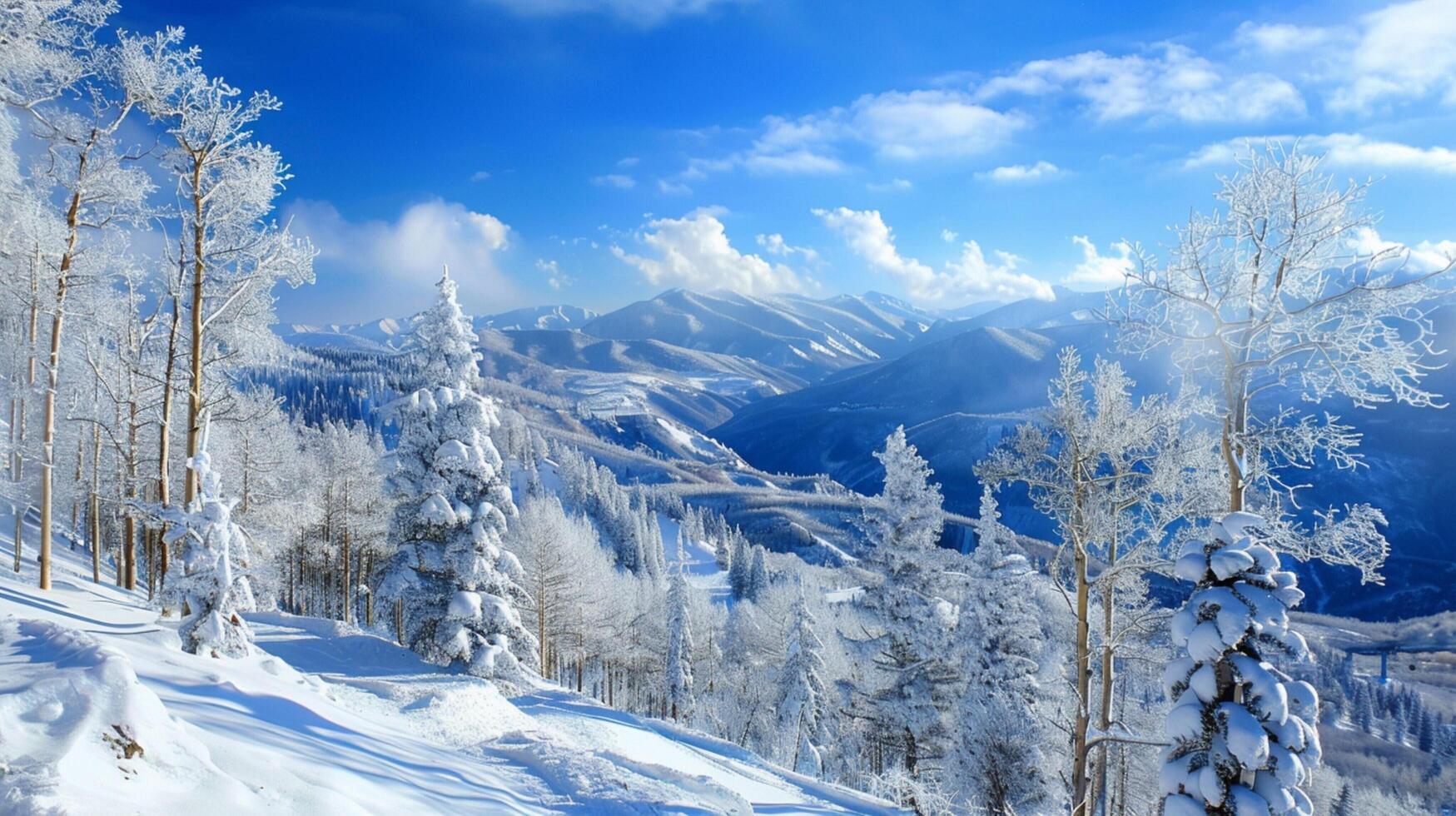 bellissimo inverno natura paesaggio sorprendente montagna foto