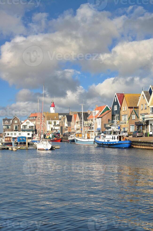 pesca villaggio di urk a ijsselmeer, flevoland provincia, paesi bassi foto