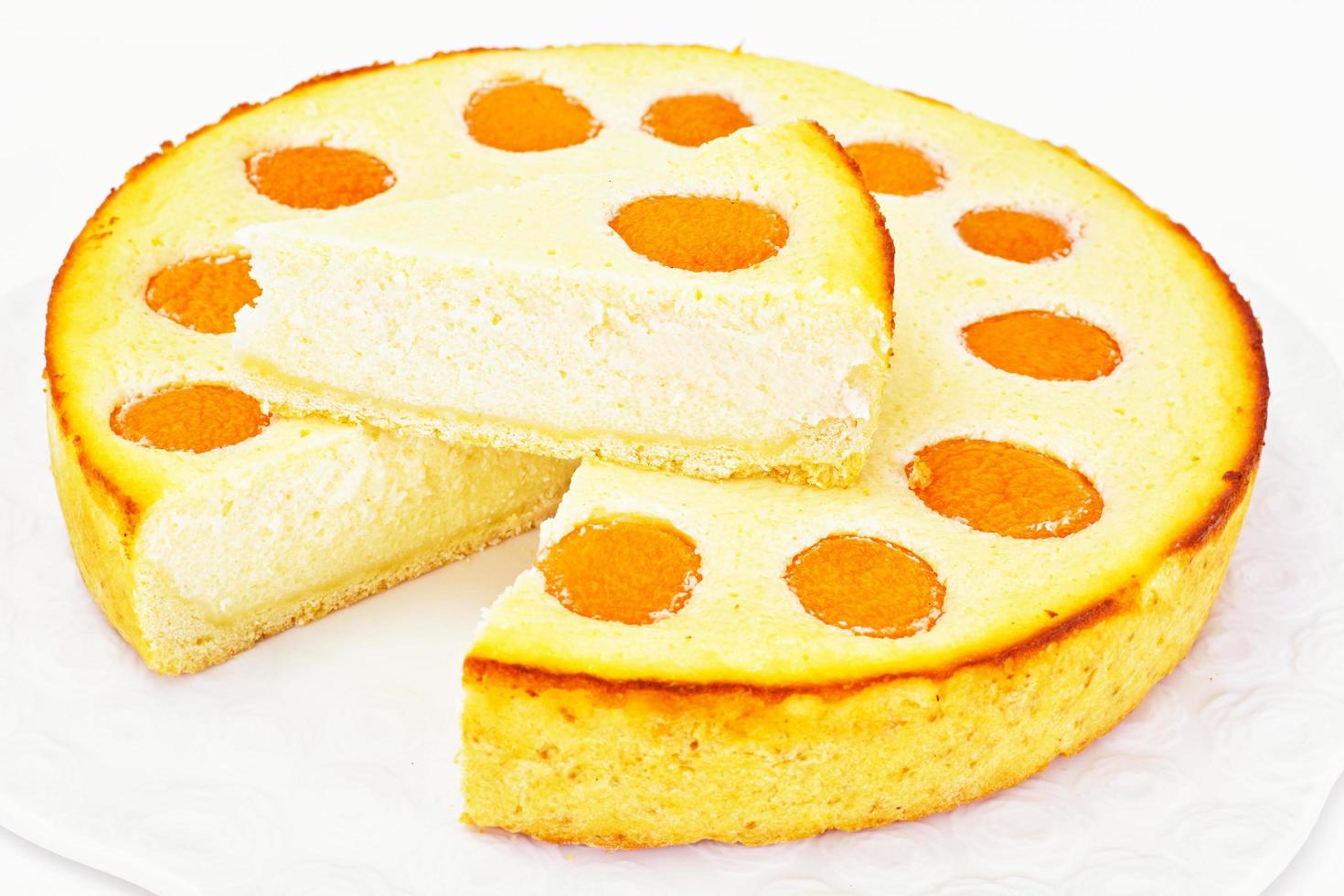 cheesecake con albicocche foto