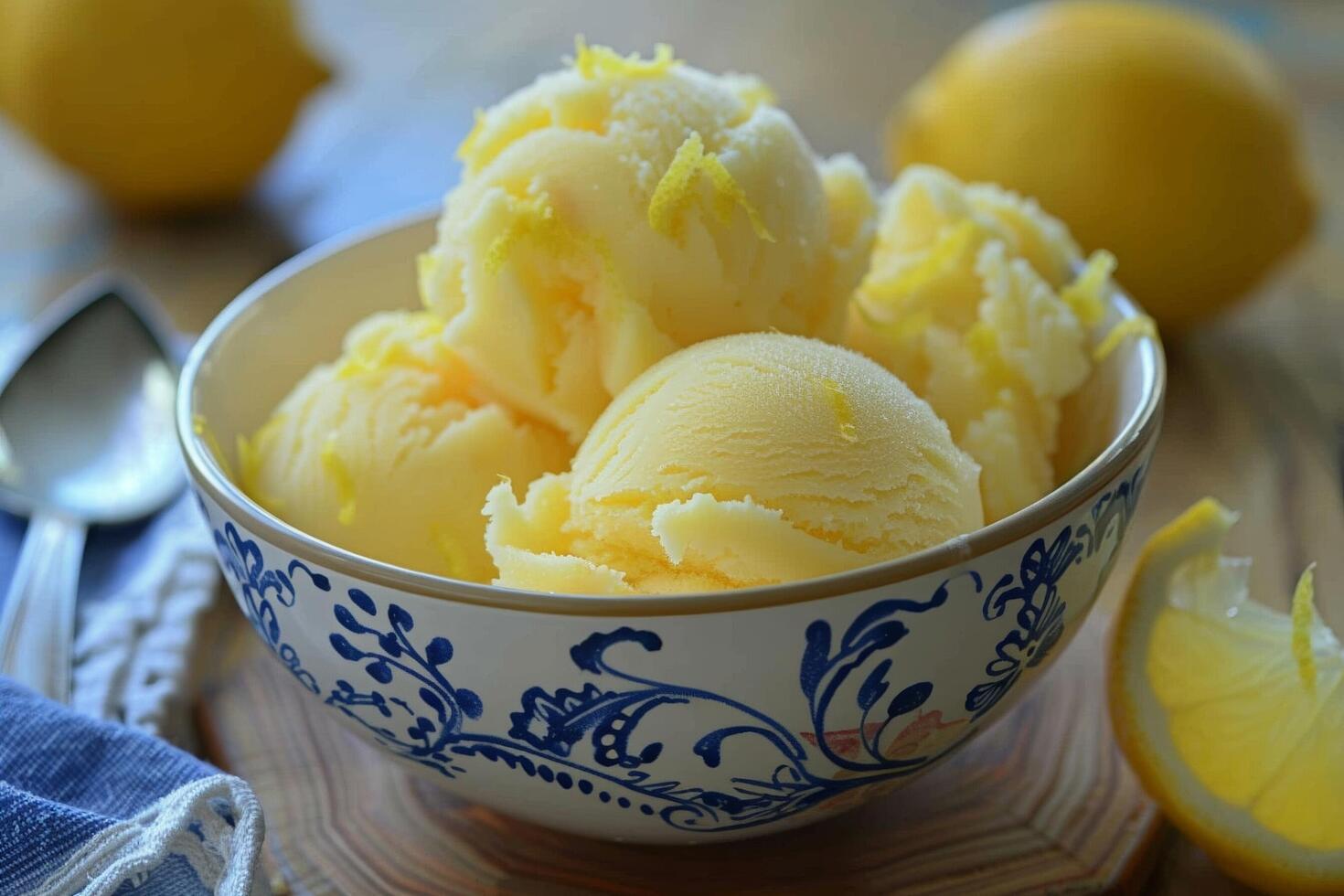 acida Limone sorbetto foto