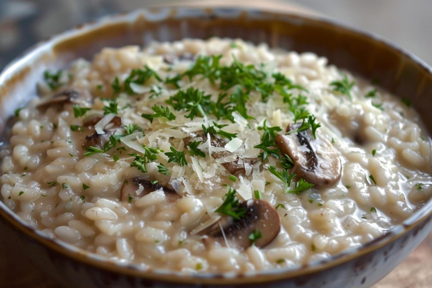 cremoso fungo risotto foto