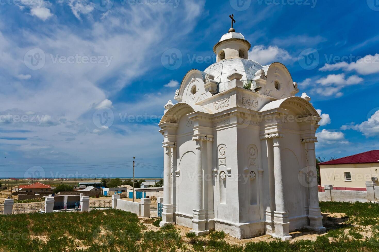bellissimo bianca russo cristiano ortodosso Chiesa. religione foto