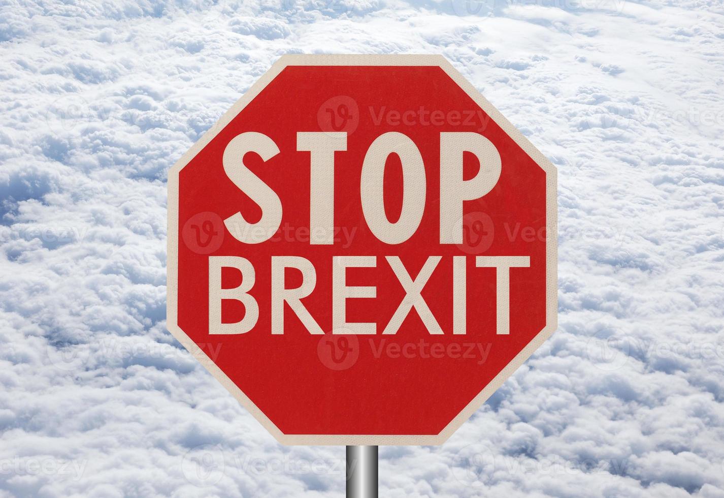 segnale di stop Brexit foto