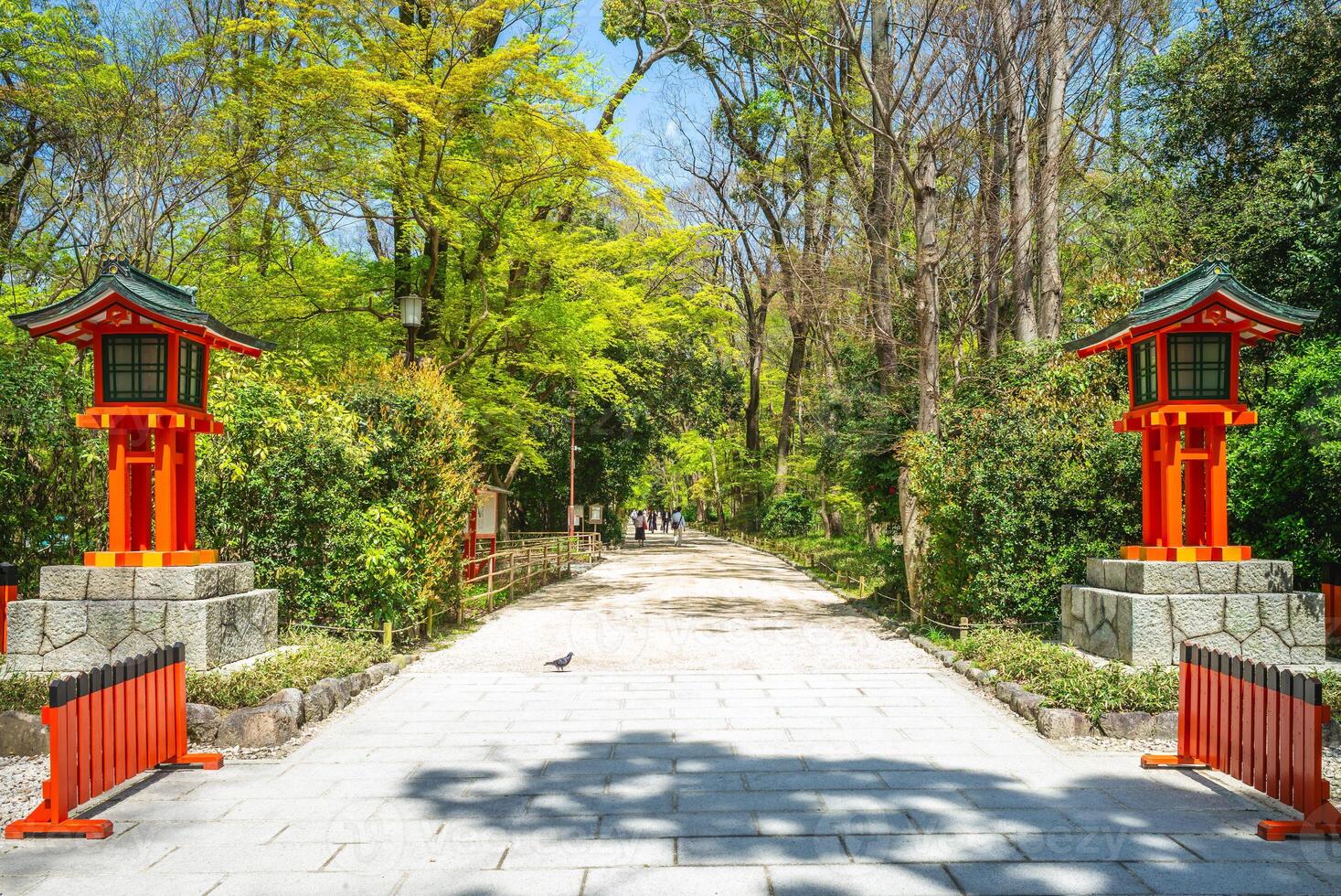 shimogamo santuario, alias kamo mioya Jinja, collocato nel shimogamo quartiere di kyoto, kansai, Giappone foto