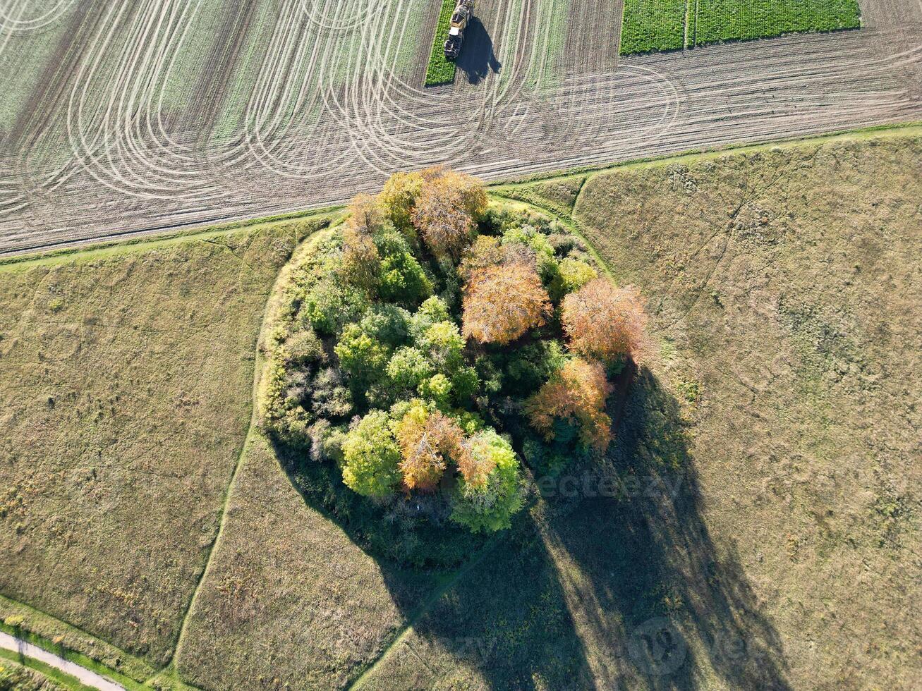 aereo Visualizza di Britannico campagna paesaggio di letchworth città di Inghilterra UK. 11 novembre 2023 foto