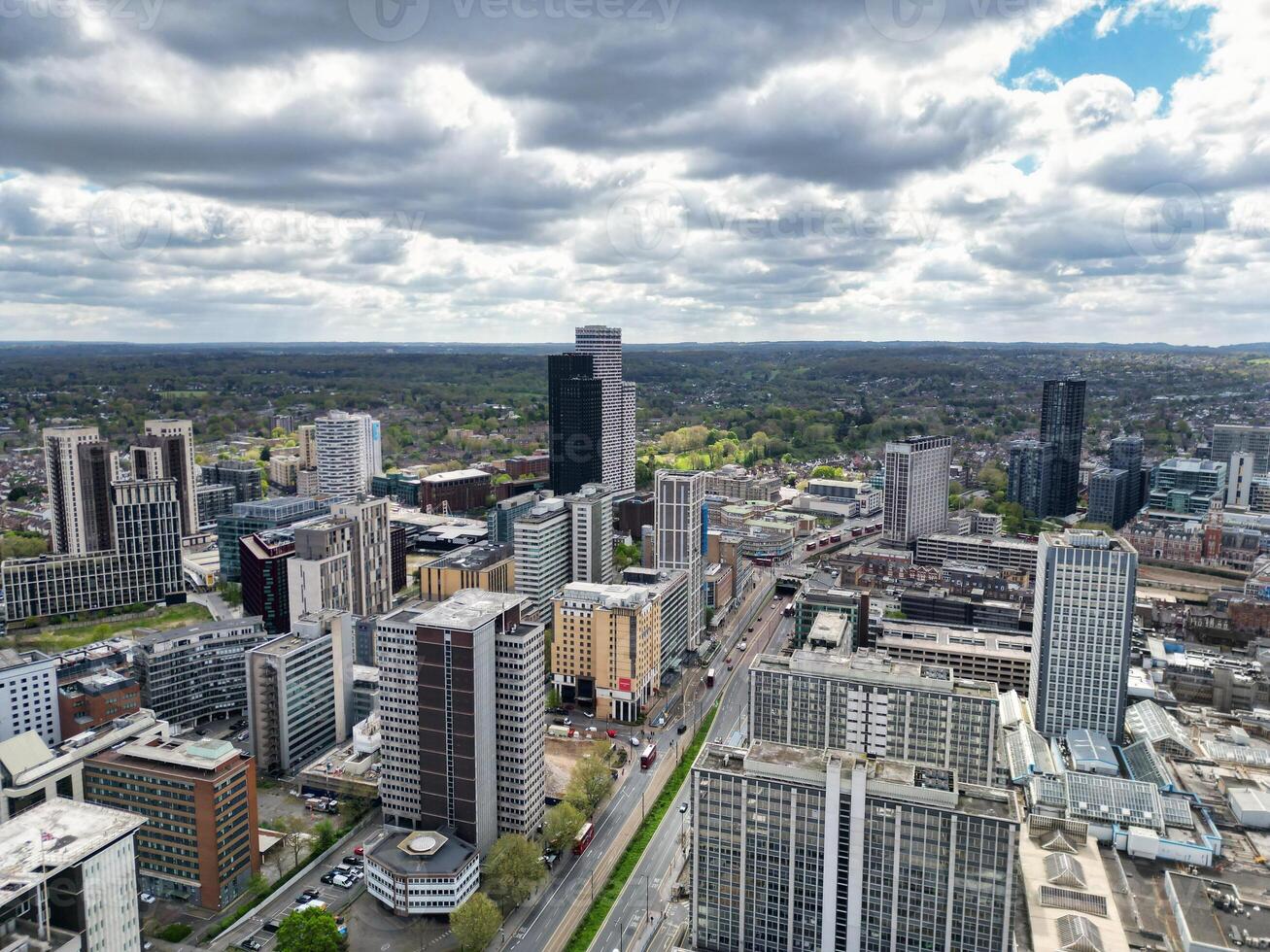 maggior parte bellissimo aereo Visualizza di centrale ovest croydon Londra città di Inghilterra unito regno. aprile 24, 2024 foto