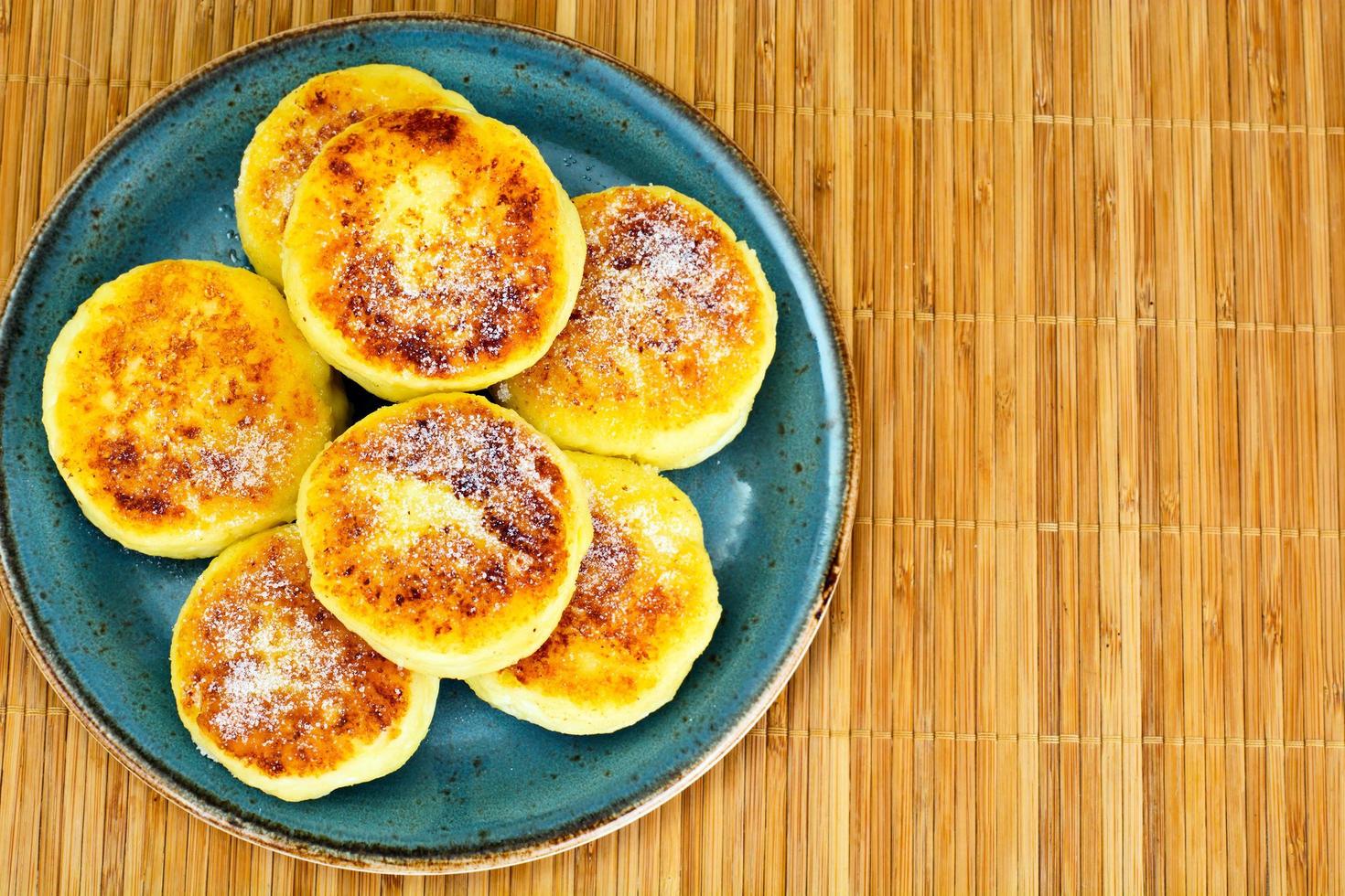 frittelle di formaggio dolce foto