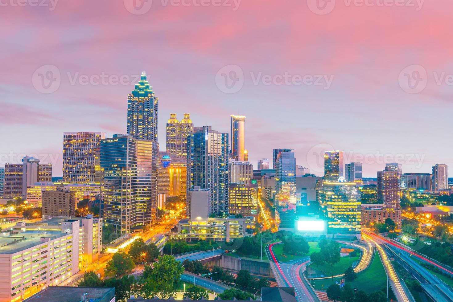 skyline della città di atlanta foto