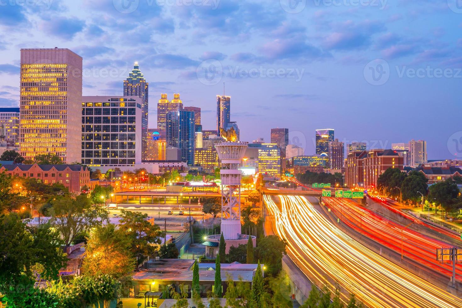 skyline della città di atlanta foto