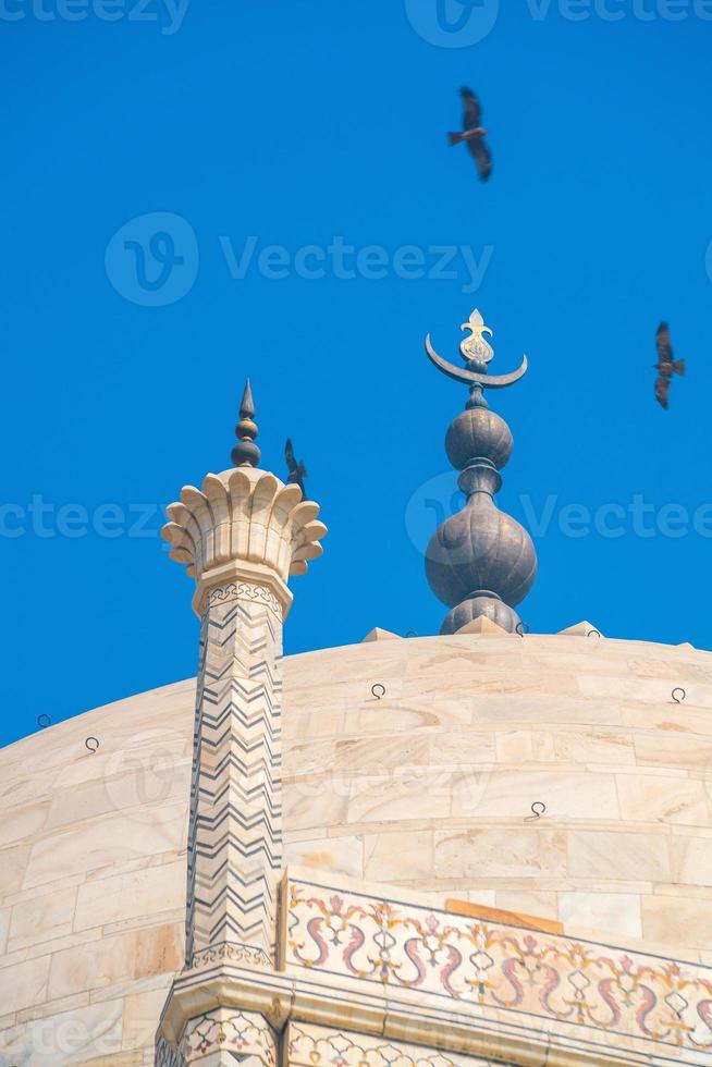 dettagli delle decorazioni in taj mahal foto