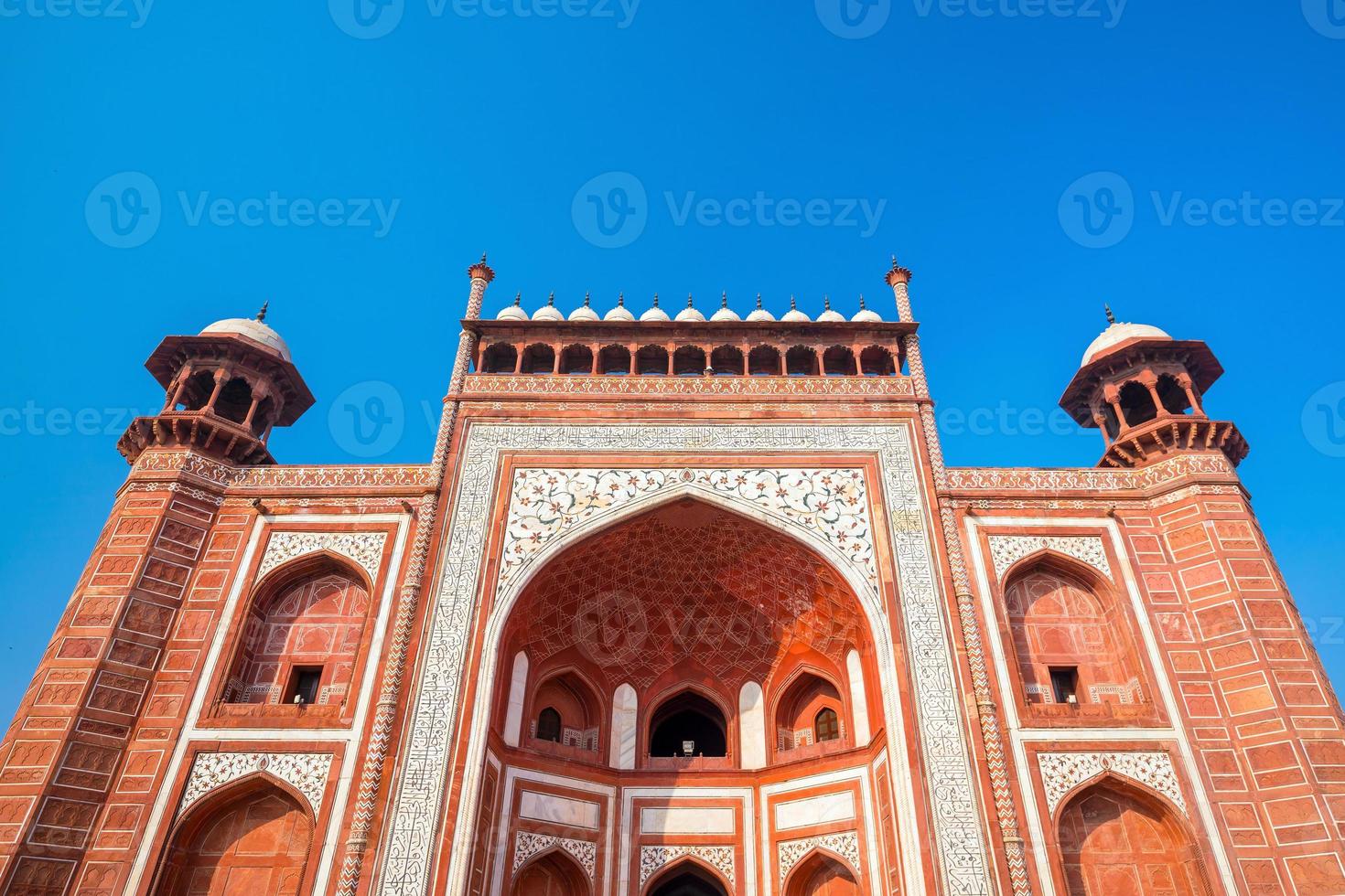 dettagli delle decorazioni in taj mahal foto