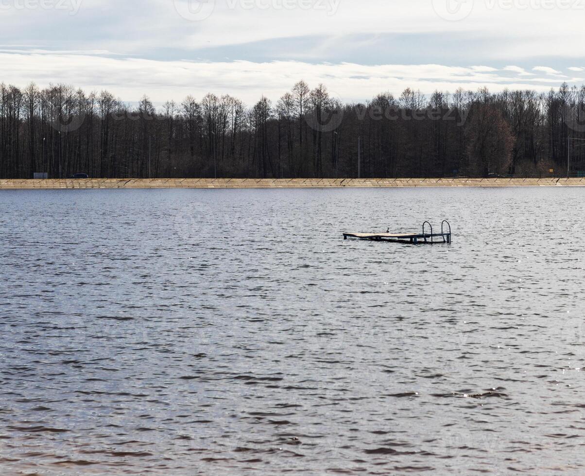 paesaggio tiro di il lago. all'aperto foto