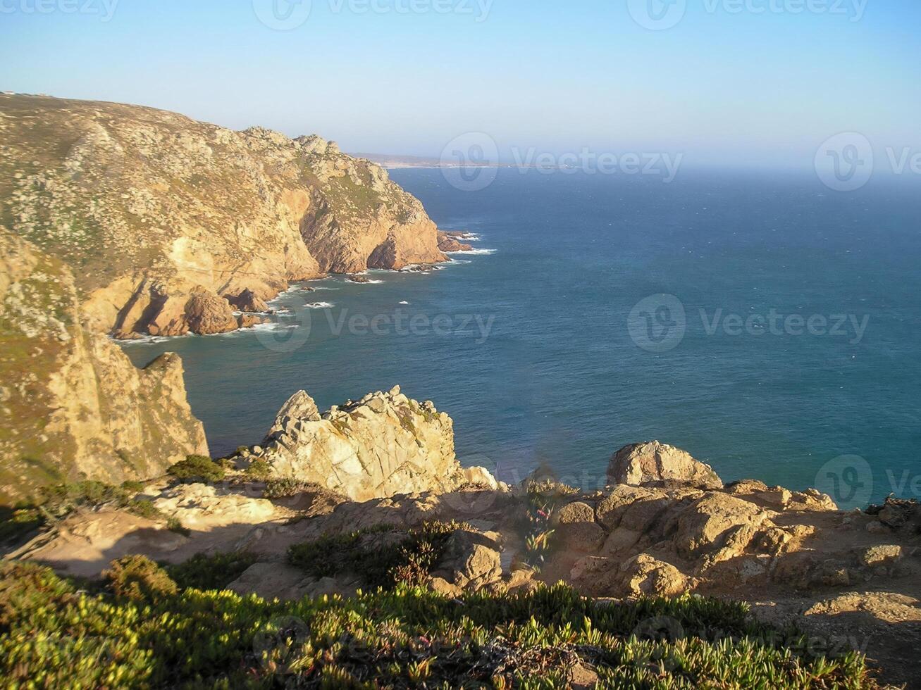 cabo da rocca, collocato nel Portogallo, è rinomato come il più occidentale punto di continentale Europa. foto