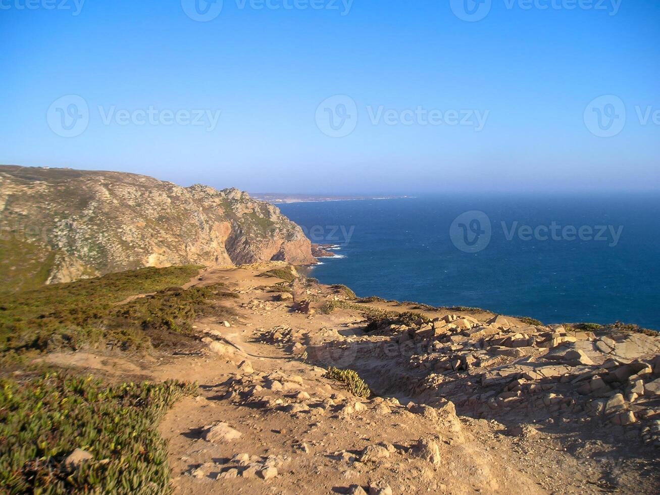 cabo da rocca, collocato nel Portogallo, è rinomato come il più occidentale punto di continentale Europa. foto