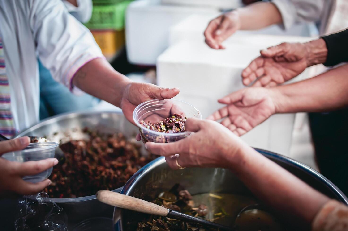 eccellente cibo di il povero concetto di il vivente di il povero foto