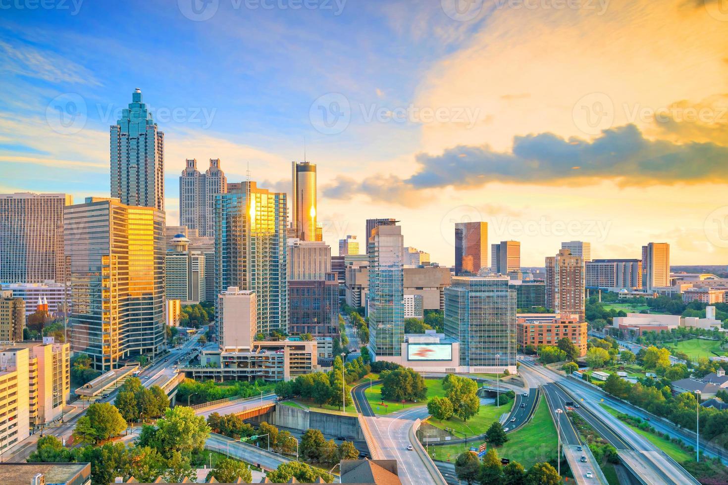 skyline della città di atlanta foto