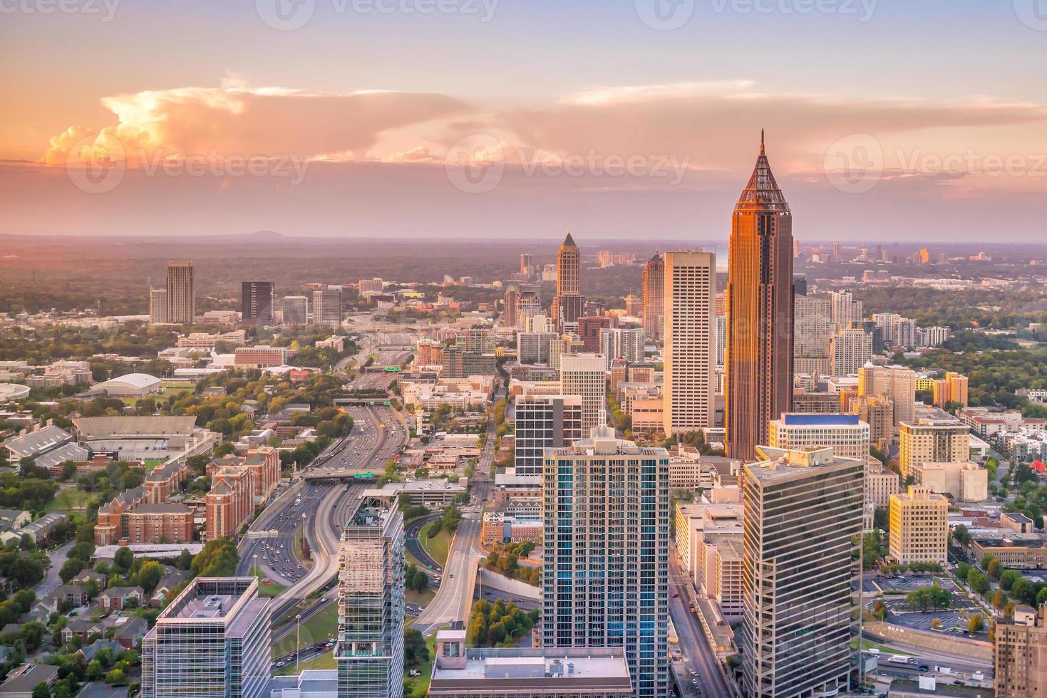 skyline della città di atlanta foto