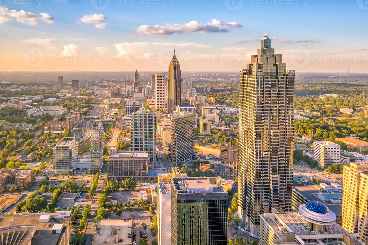 skyline della città di atlanta foto