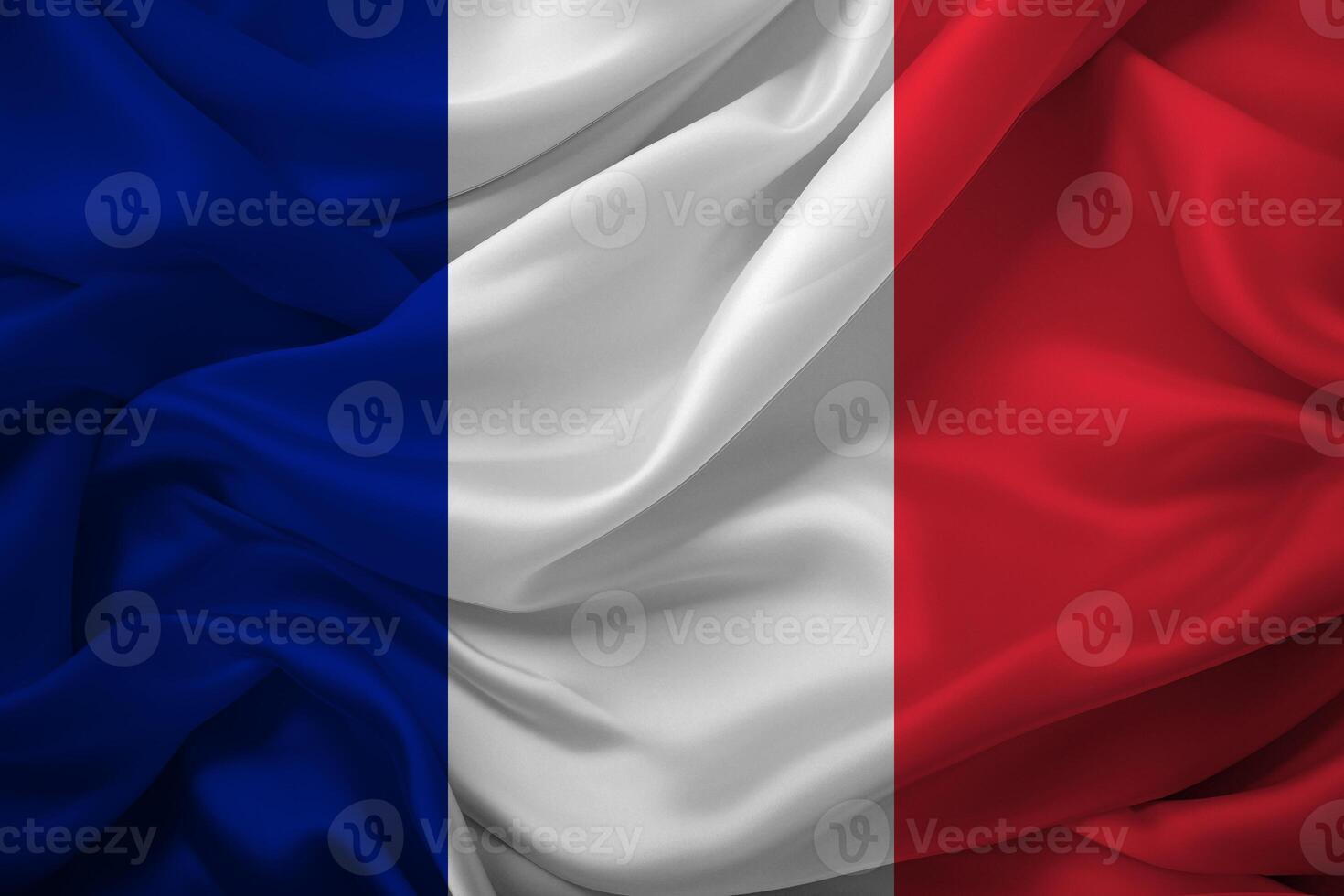 francese bandiera ondulato delicatamente foto