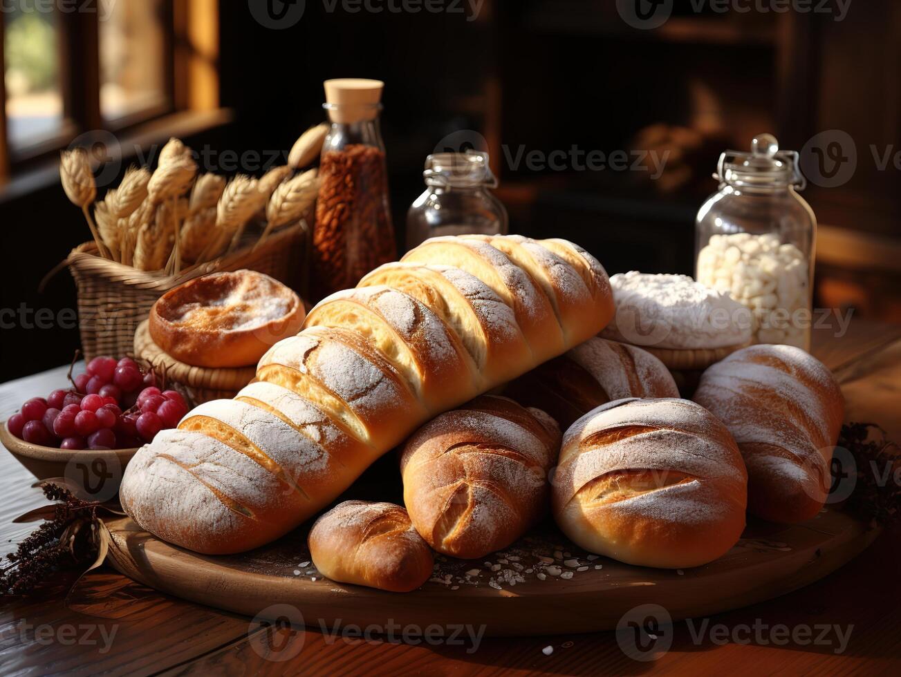 ai generato assortito al forno merce generativo ai foto