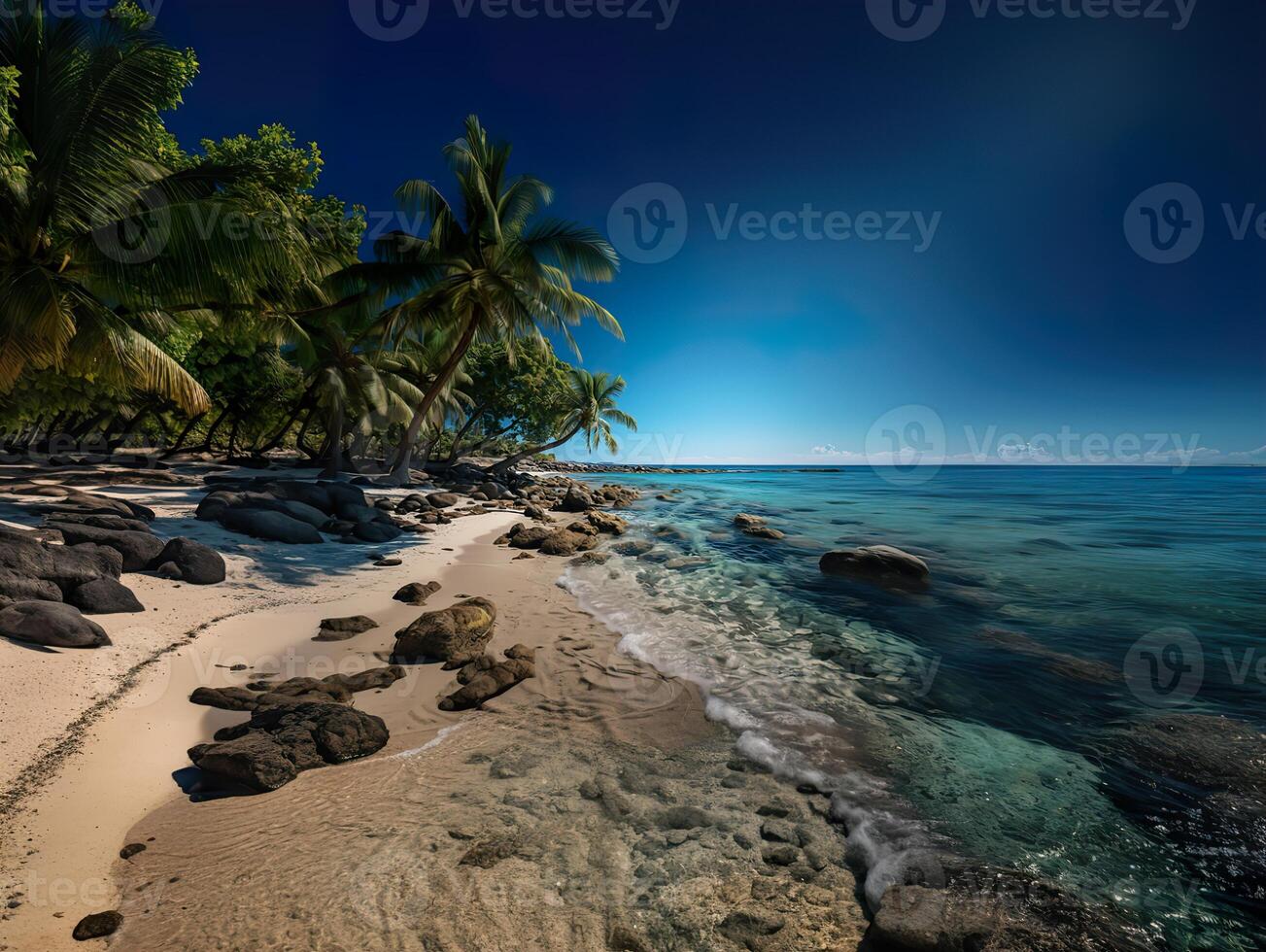 ai generato albero di il oceano generativo ai foto