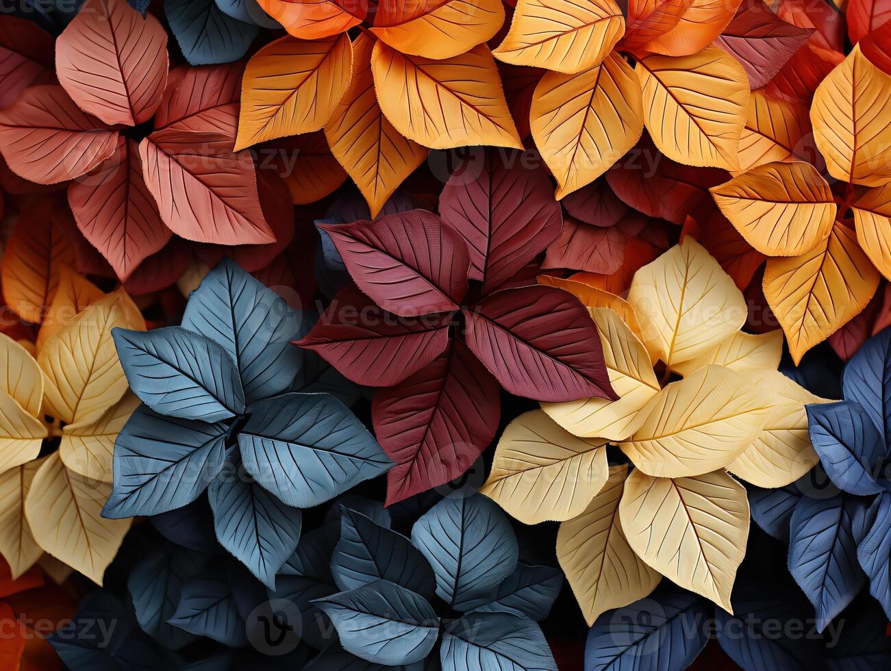 ai generato colorato le foglie struttura generativo ai foto