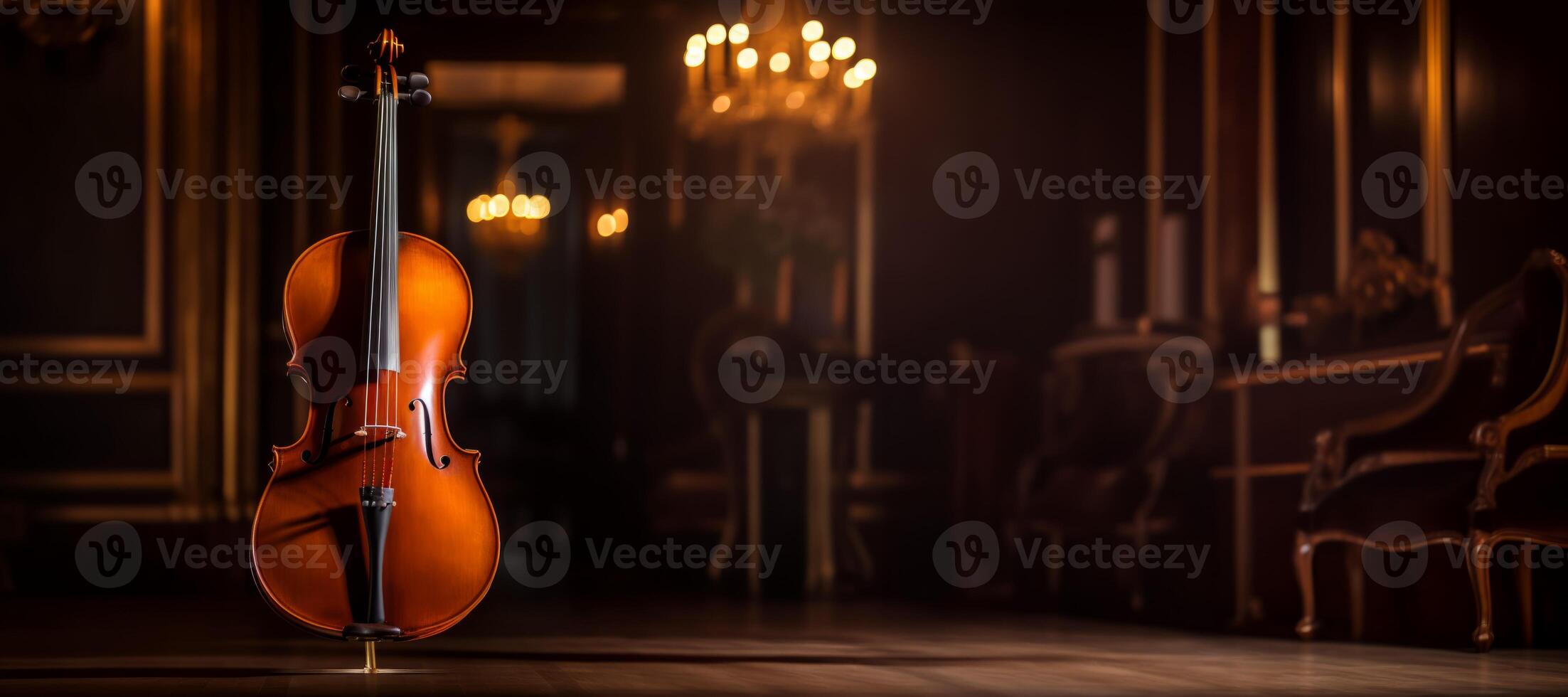 ai generato violino classico strumento generativo ai foto
