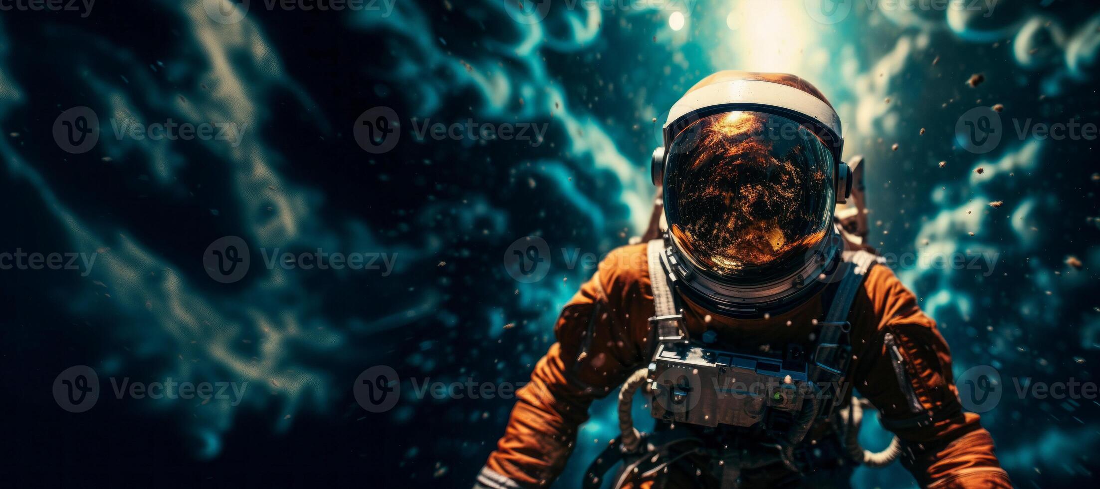 ai generato astronauta nel esterno spazio generativo ai foto