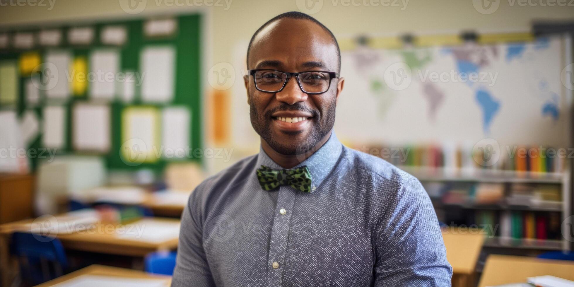 maschio africano americano insegnante foto
