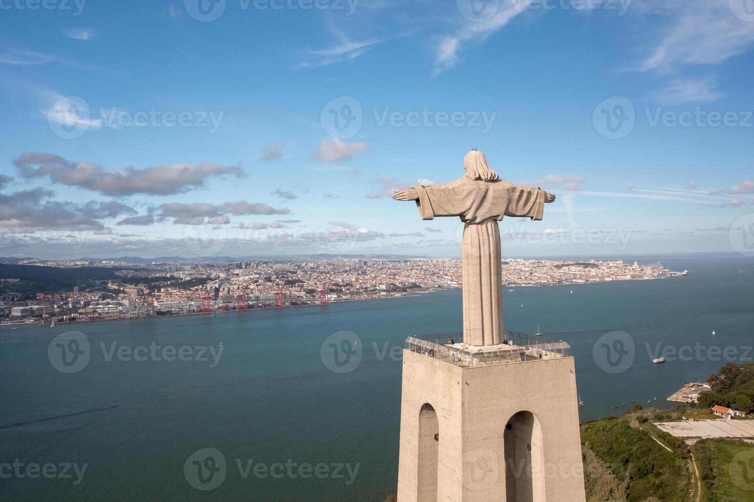 aereo Visualizza monumento santuario di Cristo il re foto