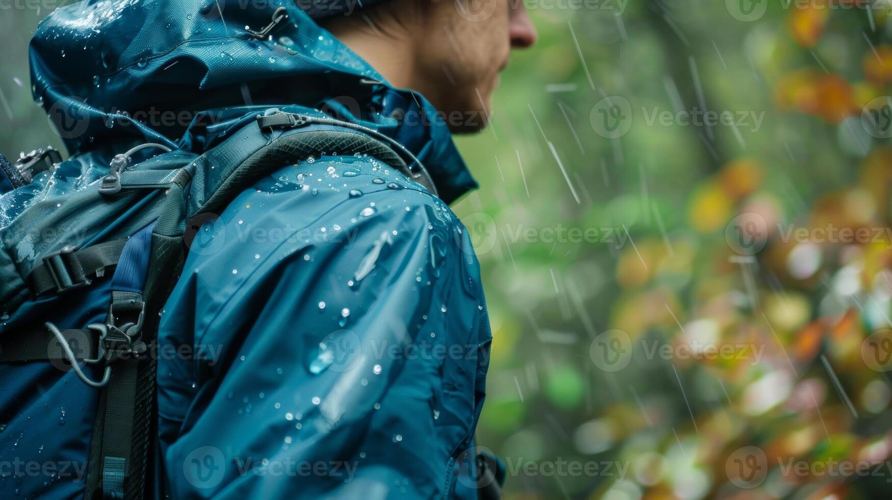 un' leggero e impermeabile giacca progettato per mantenere voi caldo e asciutto durante presto mattina birdwatching escursioni foto