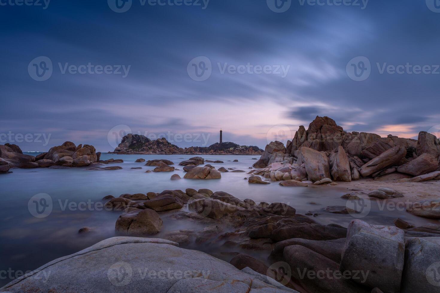 ke ga spiaggia a mui no, phan ladro, bin Thuan, Vietnam. ke ga capo o faro è il maggior parte preferito destinazione per visitatori per la gi, bin gio Provincia. foto