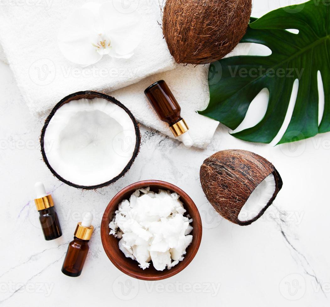 ingredienti spa naturali di cocco foto