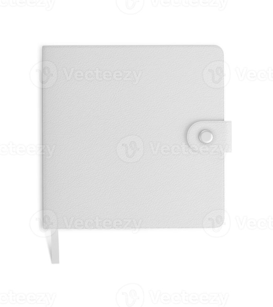 notebook su sfondo bianco foto