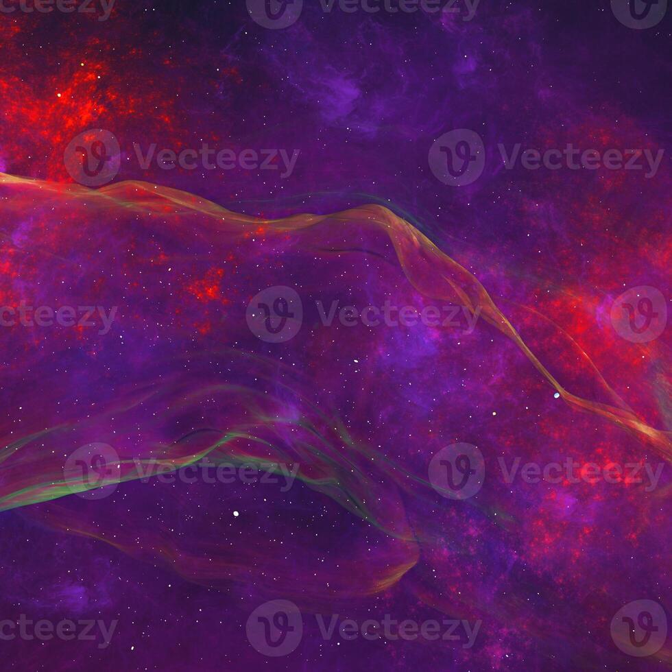 spazio galassia viola e rossa con stelle e nebulosa con motivo astratto bellissimo panorama. foto