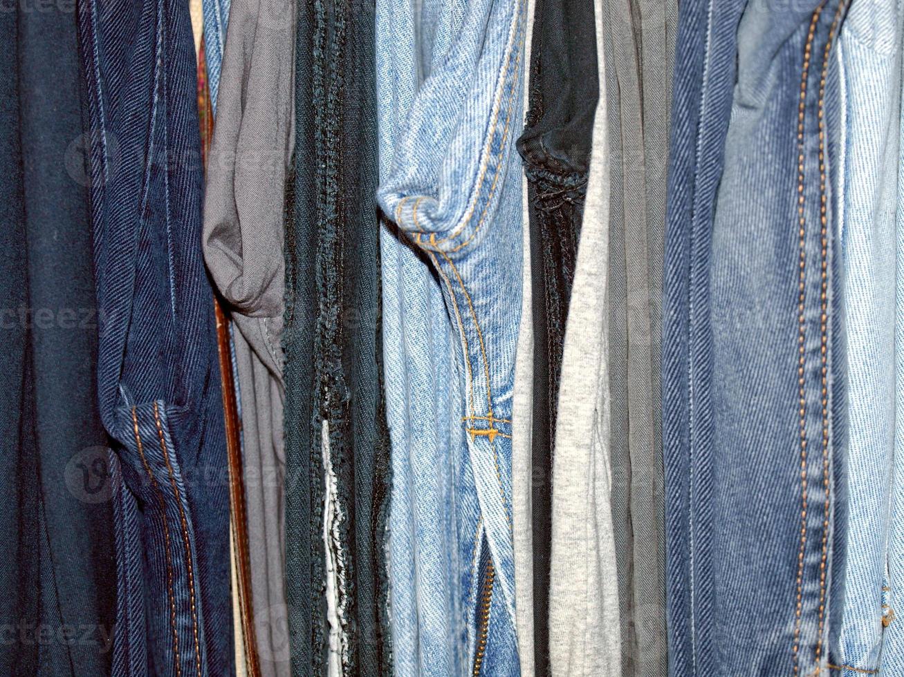 pantaloni jeans blu foto