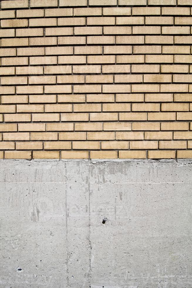 primo piano del muro di mattoni foto