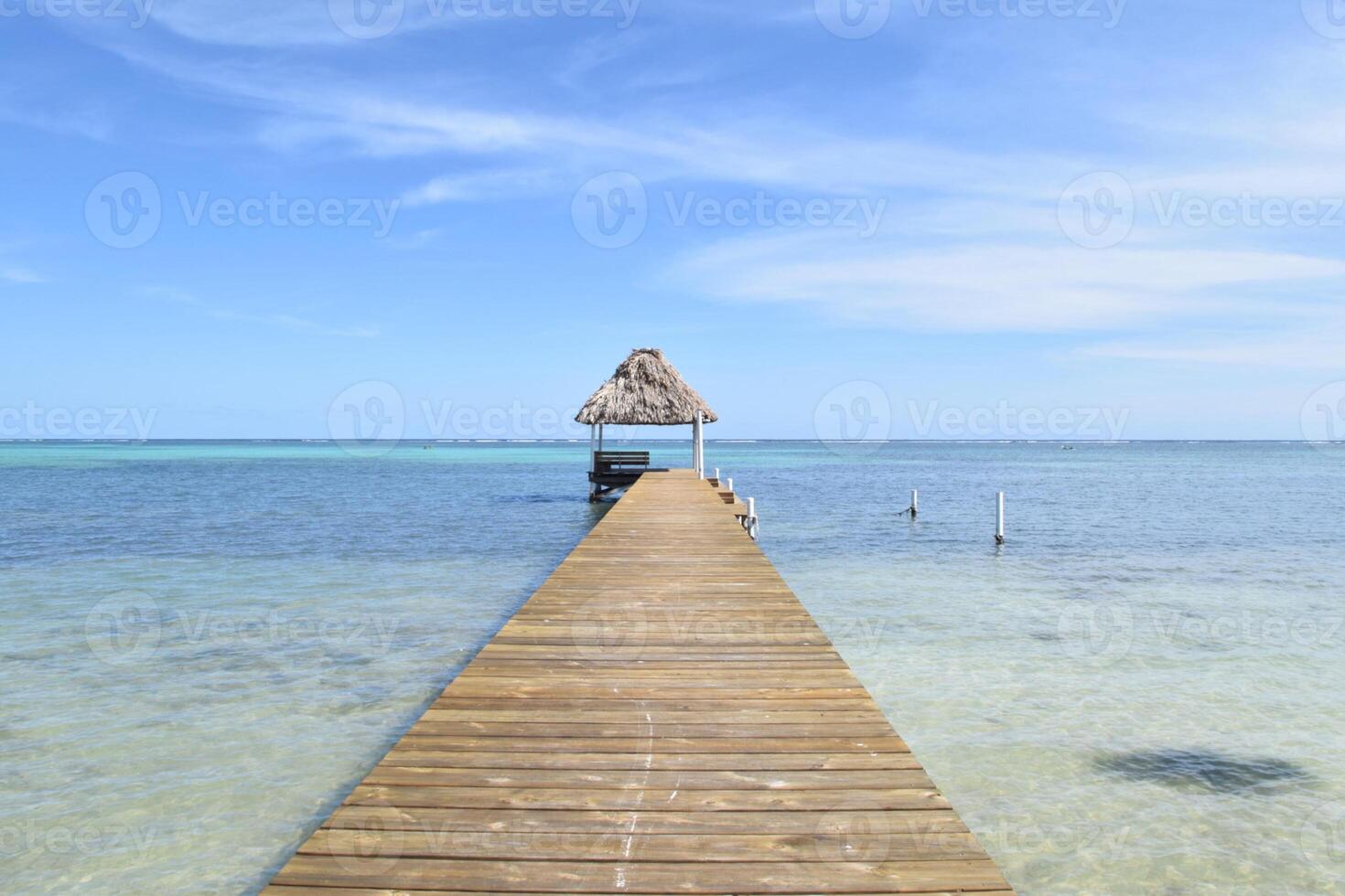 belize Cayes - piccolo tropicale isola a barriera scogliera con Paradiso spiaggia - conosciuto per immersione, lo snorkeling e rilassante vacanze - caraibico mare, Belize, centrale America foto