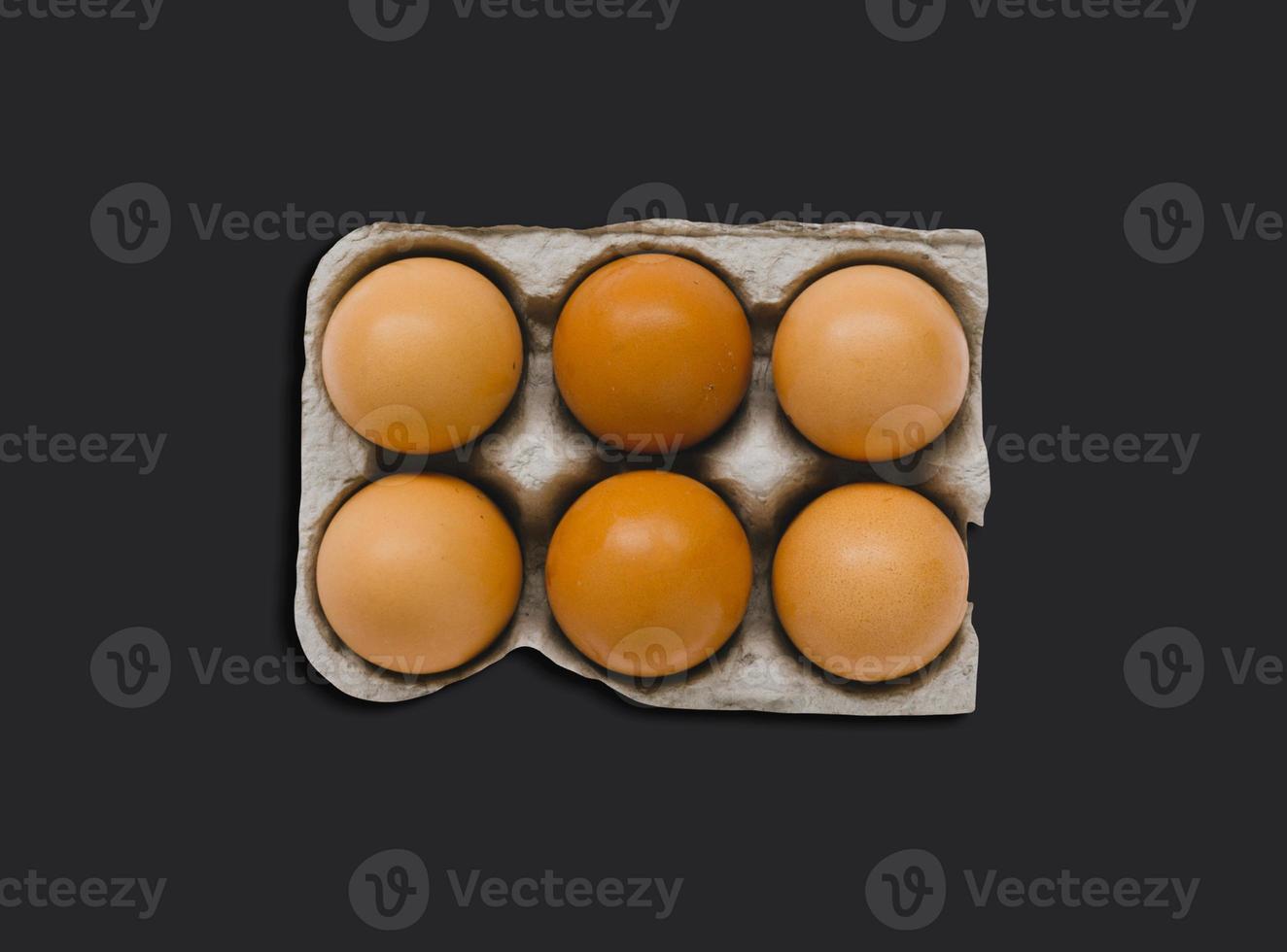 rabboccare la vista di un uova isolate su background.fit scuro per il tuo elemento di design. foto