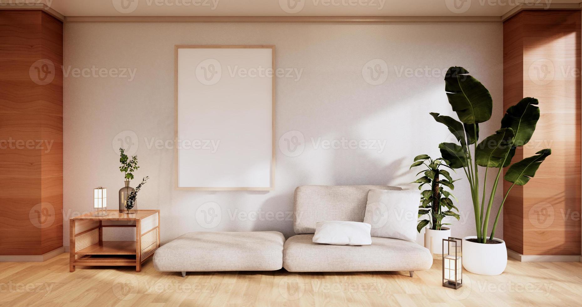 mobili per divani e camere moderne dal design minimale.3d rendering foto