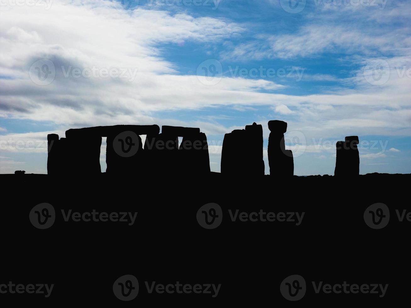 sagoma del monumento di Stonehenge foto