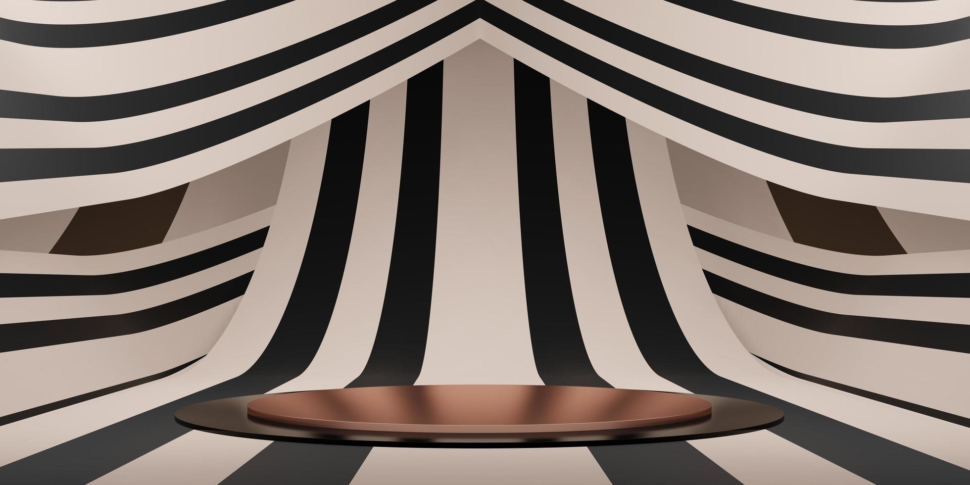espositorecerchio sfondo a strisce motivo zebrato espositore moderno foto