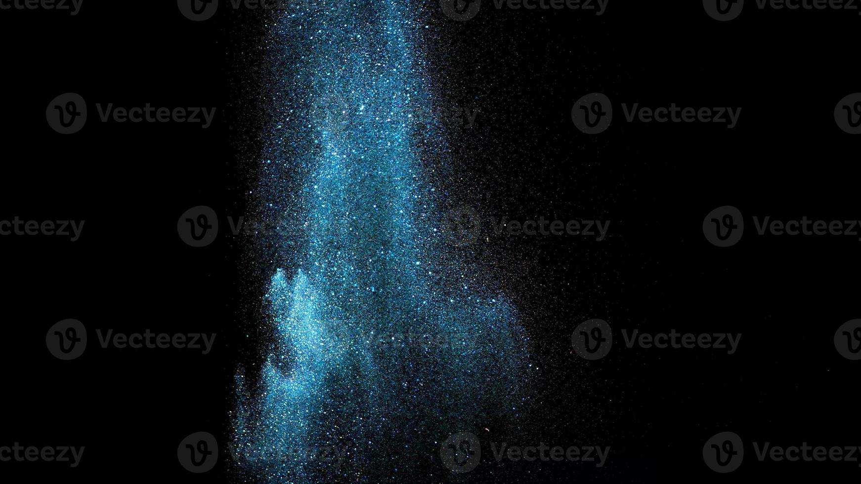 glitter blu magiche stelle scintillanti spruzzi di polvere luce vintage foto