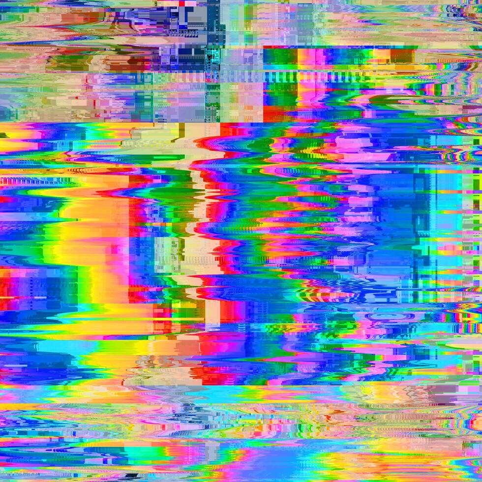 glitch unico segnale strutturato astratto errore glitch pixel astratto foto