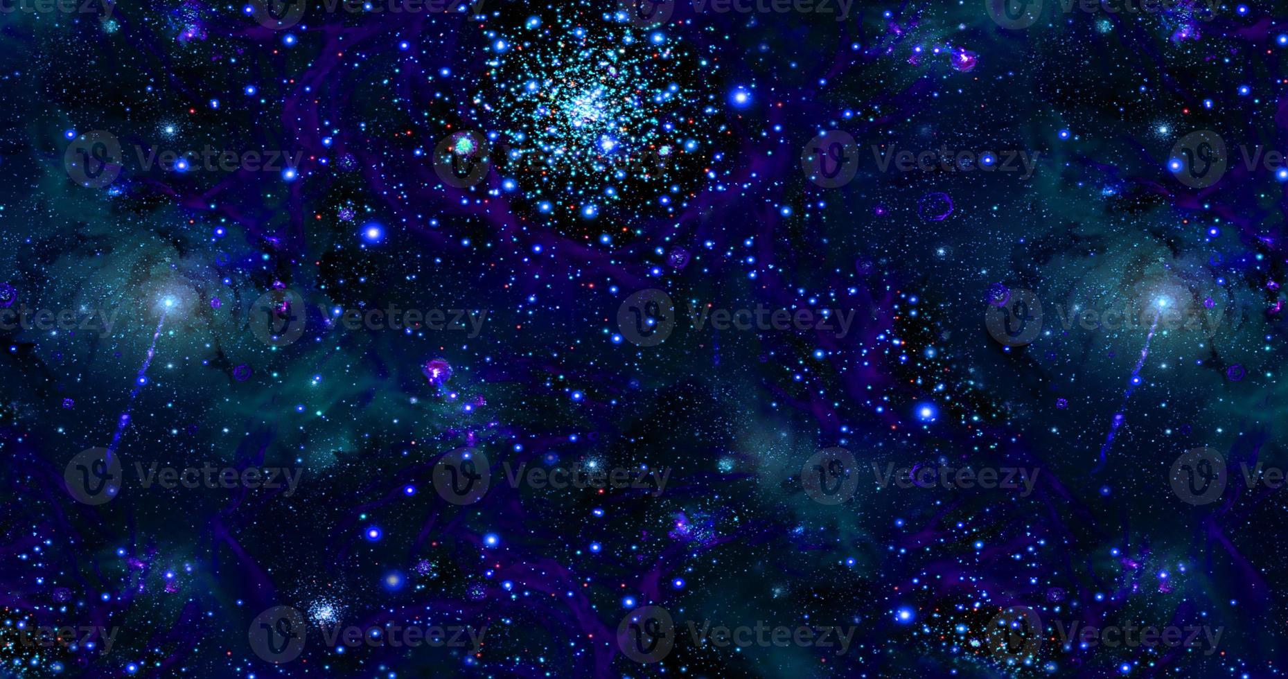 sfondo di galassie astratte con stelle e pianeti con motivi marini blu profondo dello spazio luce notturna dell'universo foto